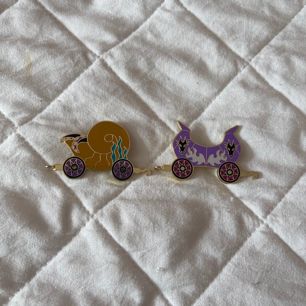 Disney Villains Train Pins Ursula Maleficent Carriage Enamel Trading Pin Lot